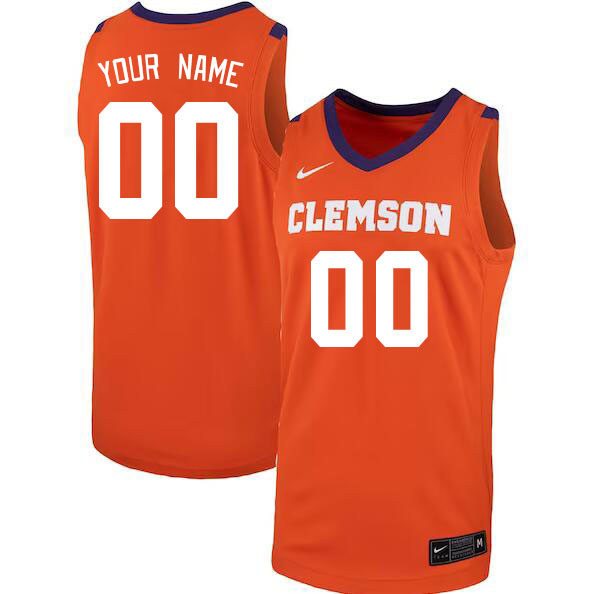 Custom Clemson Tigers Name And Number College Baseball Jerseys Stitched-Orange
